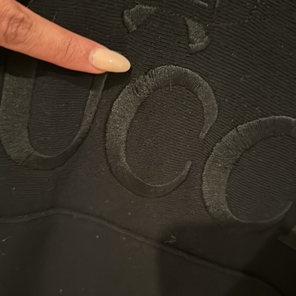 Men’s Gucci sweater/hoodie black tennis Large *authentic* - Picture 4 of 7